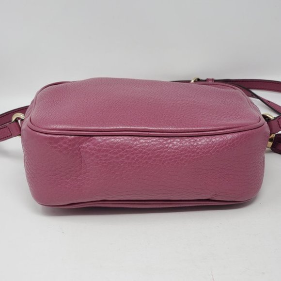 Auth Gucci Disco Camera Pink Leather Crossbody Bag - Picture 10 of 15